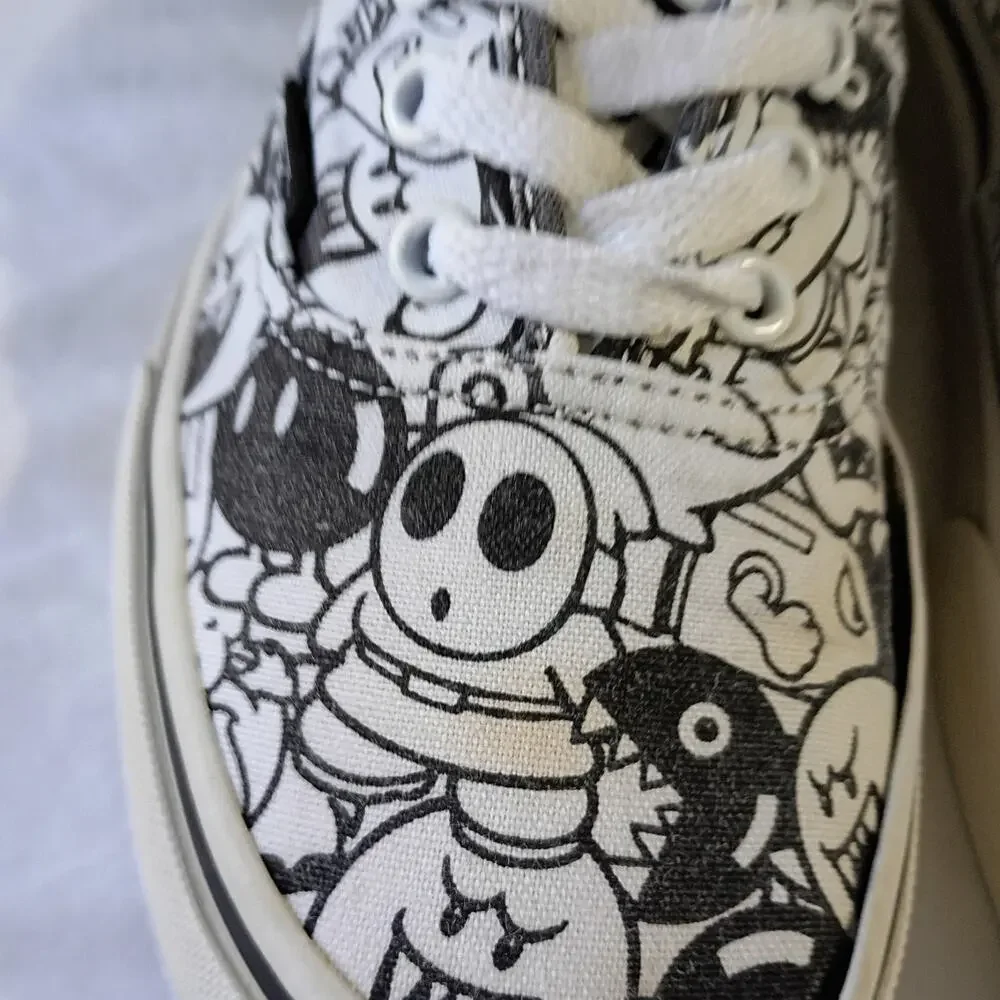 Vans Nintendo Super Mario Bros Villains Game Over Sneakers W7 M5.5 Canvas Skate - Picture 12 of 15